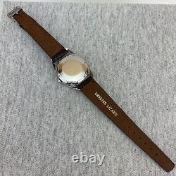 Vintage Voltaire Mens Watch 1950's Automatic Date Patina Dial NOS Lizard Strap