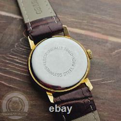 Vintage Watch Uroga Two Tone Stossgesichert NOS Men 1960-1969 NEW OLD STOCK