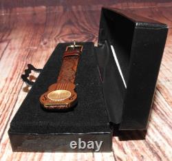 Vintage Wittnauer Swiss Gold Tone Nashville Guitar Watch in box new old stock