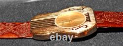 Vintage Wittnauer Swiss Gold Tone Nashville Guitar Watch in box new old stock