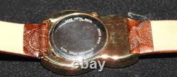 Vintage Wittnauer Swiss Gold Tone Nashville Guitar Watch in box new old stock