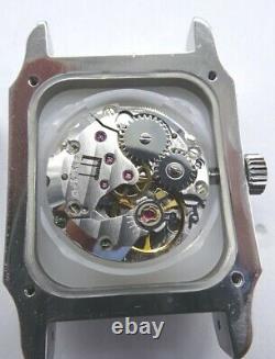 Vintage dunhill mens wrist watch manual NOS eta 2660 Stainless Steele 36mm x 26m