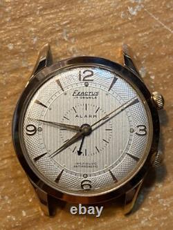 Vtg 1950's 38mm (NOS) EXACTUS Alarm Runs for a few hours! See Seller Notes