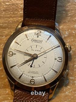 Vtg 1950's 38mm (NOS) EXACTUS Alarm Runs for a few hours! See Seller Notes