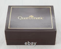 Vtg Men's 70s NOS Silver & Black Quartzmatic Solid State Digital Watch In Box