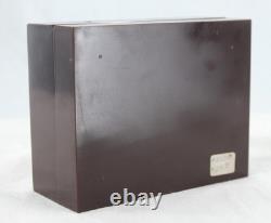 Vtg Men's 70s NOS Silver & Black Quartzmatic Solid State Digital Watch In Box