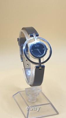 Vtg NEW OLD STOCK Alfex Women's Quartz Cocktail Watch Silver Tone Julia Hou