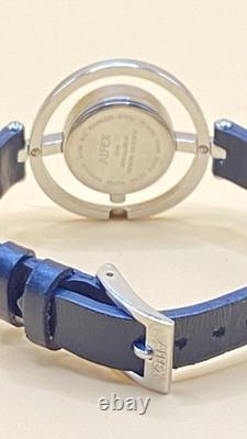 Vtg NEW OLD STOCK Alfex Women's Quartz Cocktail Watch Silver Tone Julia Hou