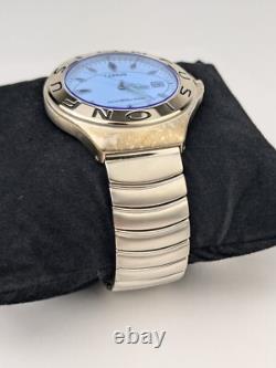Vtg NEW OLD STOCK Lorus Fusion Analog Watch Blue Crystal Y2k Rare NOS