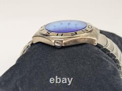 Vtg NEW OLD STOCK Lorus Fusion Analog Watch Blue Crystal Y2k Rare NOS