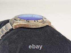 Vtg NEW OLD STOCK Lorus Fusion Analog Watch Blue Crystal Y2k Rare NOS