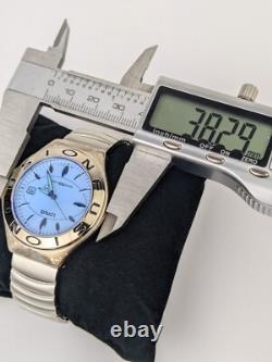 Vtg NEW OLD STOCK Lorus Fusion Analog Watch Blue Crystal Y2k Rare NOS