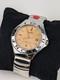 Vtg NEW OLD STOCK Lorus Fusion Analog Watch CHROME Amber Crystal Y2k Rare NOS