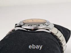 Vtg NEW OLD STOCK Lorus Fusion Analog Watch CHROME Amber Crystal Y2k Rare NOS