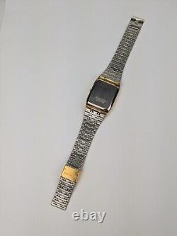 Vtg NEW OLD STOCK Lorus Gold Tone Quartz Analog Tank Watch 28mm Men's V532-5C00