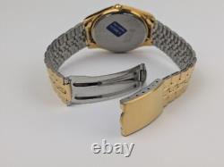 Vtg NEW OLD STOCK Lorus Gold Tone Quartz Analog Watch 35mm Men's V501-0020