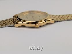 Vtg NEW OLD STOCK Lorus Gold Tone Quartz Analog Watch 36mm Men's V501-9A80