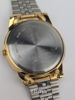 Vtg NEW OLD STOCK Lorus Gold Tone Quartz Analog Watch 36mm Men's V501-9A80