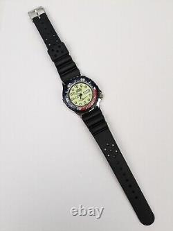 Vtg NEW OLD STOCK Lorus Pepsi Bezel Diver Watch 100m Luminous NOS Rare V533-GB30