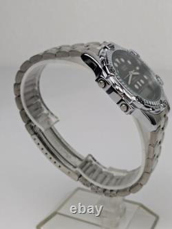Vtg NEW OLD STOCK Lorus Silver Tone Quartz Ana Digi Watch 37mm Men's V041-6200