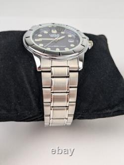 Vtg NEW OLD STOCK Lorus Steel Watch 50m NOS Rare V732-0K90 Blue Dial