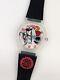 Vtg NEW OLD STOCK Lorus TUFF Mickey Mouse Watch V515-7A00 Get Air Nike Parody