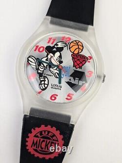 Vtg NEW OLD STOCK Lorus TUFF Mickey Mouse Watch V515-7A00 Get Air Nike Parody