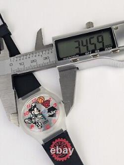 Vtg NEW OLD STOCK Lorus TUFF Mickey Mouse Watch V515-7A00 Get Air Nike Parody