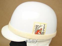 Vtg NOS Motorcycle Moped Vespa Half Shell Helmet Vepo Made Italy 6 1/2 Buco Bell