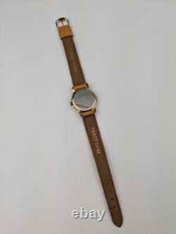 Vtg NOS Tissot Seastar 24mm Ladies Wristwatch Two-tone Leather Strap S427/S327