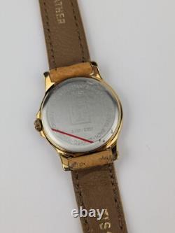Vtg NOS Tissot Seastar 24mm Ladies Wristwatch Two-tone Leather Strap S427/S327