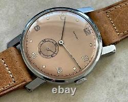 Vtg Rolex Marconi Cal 59 Nos, Old Stock Beige Dial Stainlesssteel From 1940 #0053