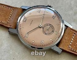 Vtg Rolex Marconi Cal 59 Nos, Old Stock Beige Dial Stainlesssteel From 1940 #0053