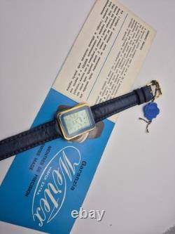 Wertex Vintage Watch New Old Stock Art Deco Lapis Baguette'60s Unisex Manual
