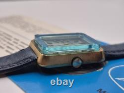 Wertex Vintage Watch New Old Stock Art Deco Lapis Baguette'60s Unisex Manual