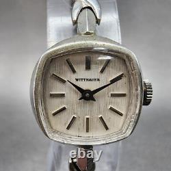 Wittnauer Watch Women 19mm White Dial Steel Round Manual Wind Runs NOS