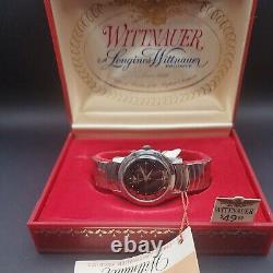 Wittnauer Wrist Watch 17 J Movement Original Box And Band with tags-Runs! NOS