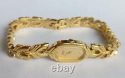 Women Seiko Watch 2e20-5919 Gold Case Bracelet Band New Old Stock Vintage