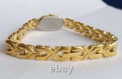 Women Seiko Watch 2e20-5919 Gold Case Bracelet Band New Old Stock Vintage