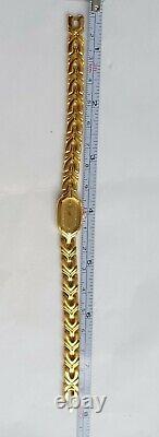 Women Seiko Watch 2e20-5919 Gold Case Bracelet Band New Old Stock Vintage