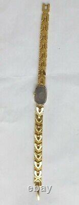 Women Seiko Watch 2e20-5919 Gold Case Bracelet Band New Old Stock Vintage