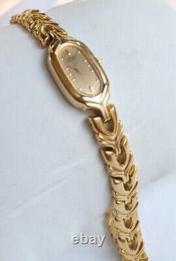Women Seiko Watch 2e20-5919 Gold Case Bracelet Band New Old Stock Vintage