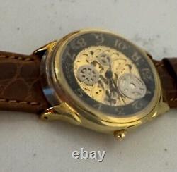 Working Vintage Fossil Skeleton Watch New OLD STOCK With Box READ