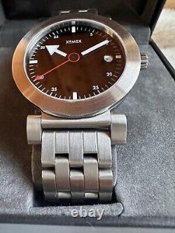 XEMEX RUDI KULLING DESIGN MEN'S WATCH STAINLESS STEEL 1990s New Old Stock