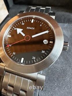 XEMEX RUDI KULLING DESIGN MEN'S WATCH STAINLESS STEEL 1990s New Old Stock