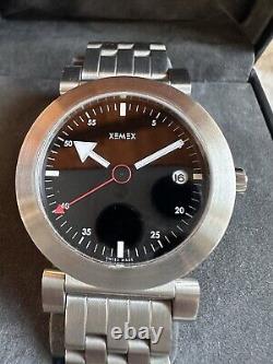 XEMEX RUDI KULLING DESIGN MEN'S WATCH STAINLESS STEEL 1990s New Old Stock