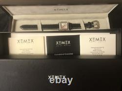XEMEX WATCH Midsize Jeweled Quartz NOS ALL Boxes & Blank Warranty Papers