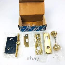 Yale Mortise Lockset Door Knob CE 8646 1/4 LH US03 Bright Brass New Old Stock