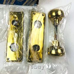 Yale Mortise Lockset Door Knob CE 8646 1/4 LH US03 Bright Brass New Old Stock