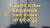 Zion Oil U0026 Gas Znog Stock Email From John Brown 07 06 2022